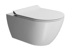 Gsi PURA závesná WC misa, Swirlflush, 55x36 cm, biela dual-mat 881509 - GSI