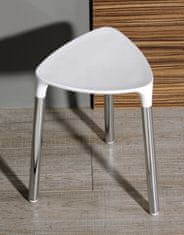 Gedy YANNIS kúpeľňová stolička 37x43,5x32,3 cm, biela 217202 - Gedy