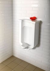 KERASAN WALDORF urinál so zakrytým prívodom vody, 44x72x37 cm 413001 - Kerasan