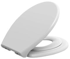 AQUALINE WC sedátko s integrovaným detským sedátkom, soft close. polypropylén, biela FS125 - Aqualine