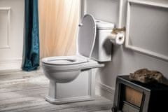Gsi CLASSIC WC sedátko soft close, biela/chróm MSC87CN11 - GSI