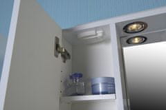 AQUALINE ZOJA/KERAMIA FRESH galerka s LED osvetlením, 60x60x14cm, ľavá, biela 45021 - Aqualine
