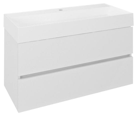 SAPHO ODETTA umývadlová skrinka 95x50x43, 5cm, biela lesk DT100-3030 - Sapho