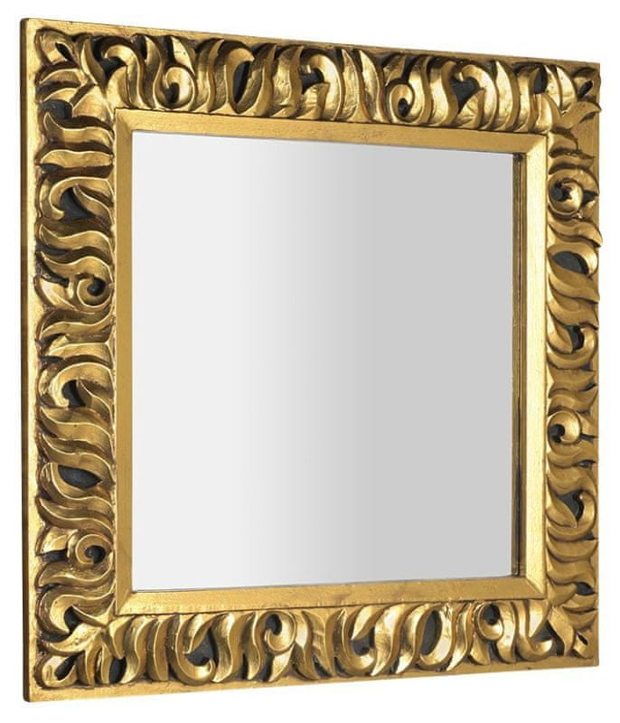 SAPHO ZEEGRAS zrkadlo v ráme, 90x90cm, zlatá IN416 - Sapho
