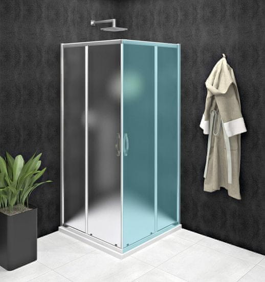 Gelco SIGMA SIMPLY sprchové dvere posuvné pre rohový vstup 800 mm, sklo Brick GS2480 - Gelco