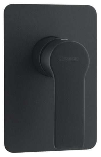 SAPHO PAX podomietková sprchová batéria, 1 výstup, čierna mat XA41/15 - Sapho