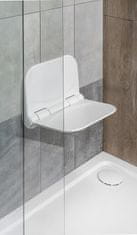AQUALINE DINO sprchové sedátko, 37,5x29,5cm, sklopné, biela DI82 - Aqualine