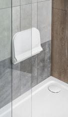 AQUALINE DINO sprchové sedátko, 37,5x29,5cm, sklopné, biela DI82 - Aqualine