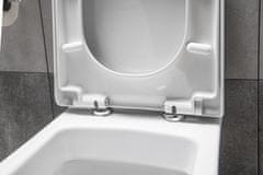 AQUALINE DONA WC sedátko polypropylén, soft close, biela FD121 - Aqualine