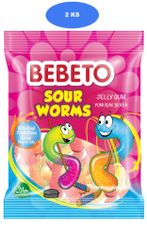 Bebeto  želé cukríky Worms 80g (2 ks)