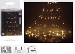 STREFA Vianočné osvetlenie Mriežka 1,9 m 160 LED teplá biela