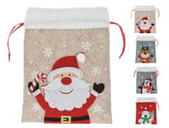STREFA Vianočná taška, vianočná 26cm plsť mix dekorov