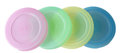 Viečko OMNIA 8,5 cm plastové, pastelové farby (4ks)