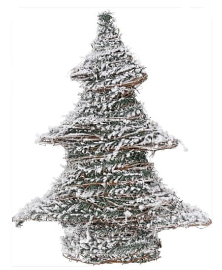 STREFA Vianočná dekorácia Stromček so snehom40cm, 30LED s časovačom