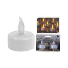 STREFA Čajová sviečka LED priemer 3,5 cm biela (2ks) 