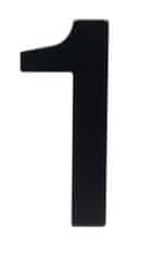 STREFA Číslo domu č. 1 95 mm z nehrdzavejúcej ocele čierna