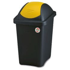 STREFA Odpadkový kôš MULTIPAT 30 l, plastový, žlté veko