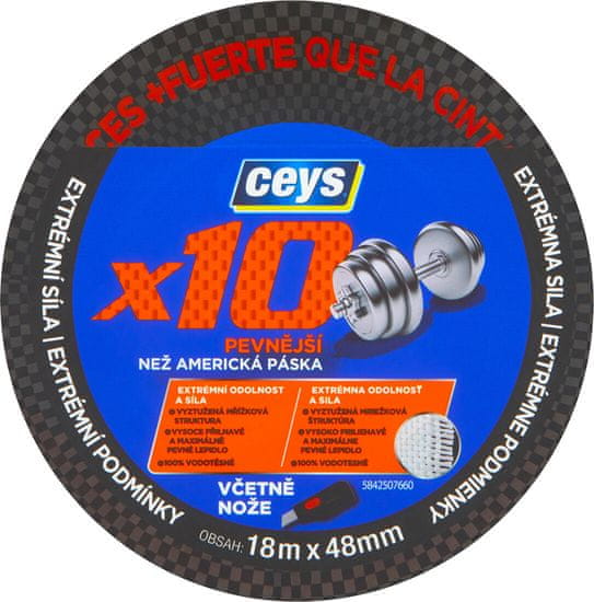 Ceys Páska univerzálna ľanou 48mmx18m PROFI x10