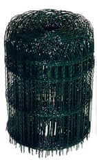 STREFA Ozdobné pletivo, potiahnuté plastom, oká 15x8,2cm, výška 65cm, zelené (25m)