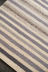 Diamond Carpets Ručne viazaný kusový koberec MCK Strop DE 2263 Pastel Brown Mix 80x150