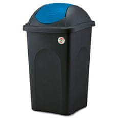 STREFA Odpadkový kôš MULTIPAT 60 l, plastový, modré veko