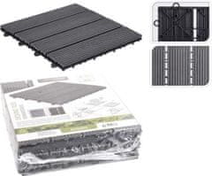 ProGarden Dlaždice terasové súprava 6 ks polywood šedá KO-X64000020