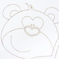 NEW BABY Detská postieľka New Baby Medvedík s hviezdičkou so sťahovacou bočnicou dub 