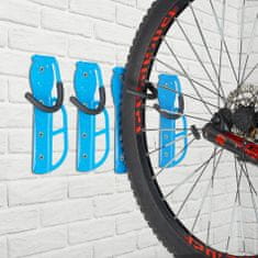Relax Sada 4 ks nástenných držiakov na bicykel 9924 modrá 