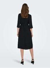 Jacqueline de Yong Dámske šaty JDYLION Regular Fit 15207813 Black (Veľkosť 38)