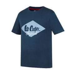 Lee Cooper  Logo Pánske Tričko Modré Farba: Modrá, Veľkosť: L