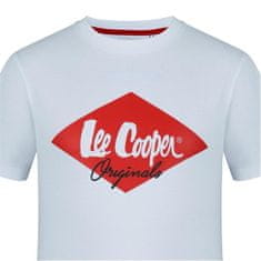 Lee Cooper  Logo Pánske Tričko Biele Farba: Biela, Veľkosť: L