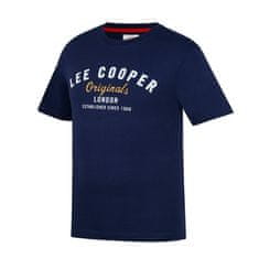 Lee Cooper  Pánske Tričko Cooper Logo Tmavo Modré Farba: Nám.modrá, Veľkosť: XL