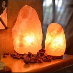 INNA Lampa SOĽNÁ na drevenom podstavci Himalájska soľ 7 - 9 kg 