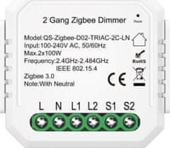 Immax NEO SMART kontroler stmívatelný V5 2-tlačítkový Zigbee 3.0, TUYA