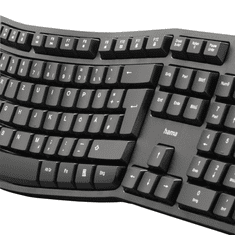 HAMA ergonomická klávesnica EKC-400, odnímateľná podložka pod zápästie