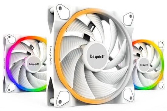 Be quiet! / ventilátor Light Wings White / 140mm / PWM / high speed / 3-pack / biely