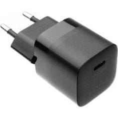 FIXED Mini adaptér, USB-C, kábel, 30W, čierny