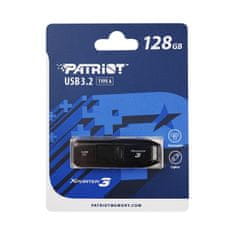 Patriot Xporter 3 Slider/128GB/USB 3.2/USB-A/Čierna