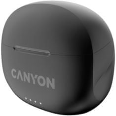 Canyon TWS-8 BT slúchadlá s mikrofónom, BT V5.3 JL 6976D4, puzdro 470mAh + 40mAh až 32h, čierna