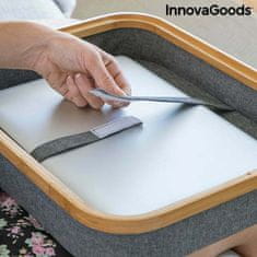InnovaGoods Prenosný písací stôl s úložným priestorom 3308 hnedá