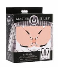 Master Series Master Series Labia Spreader Clamps, pásky na otváranie vaginy