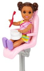 Mattel Barbie Povolanie herný set s bábikou - Zubárka blondínka DHB63