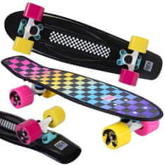 JOKOMISIADA Penny Skateboard Colorful Checkered 50kg Sp0744