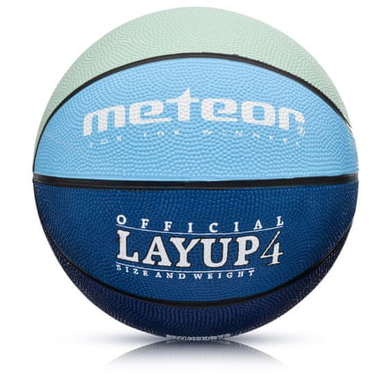 MTR Basketbalová lopta LAYUP veľ.4, tmavomodrá D-414
