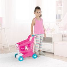 DOLU Detský nákupný vozík jednorožec