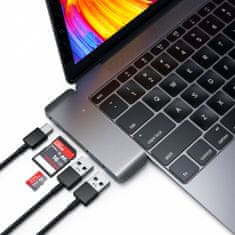 Satechi Type-C USB Passthrough, šedá