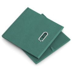 Zeller Textilný úložný box zelený 32x32x32 cm