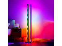 BOT Active LED stojacia lampa s hudobným režimom AC1 122cm WiFi RGB, čierna