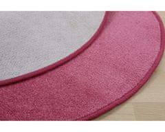 Vopi AKCIA: 200x200 (prúmer) kruh cm Kusový koberec Eton ružový 11 kruh 200x200 (priemer) kruh