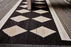 Diamond Carpets Ručne viazaný kusový koberec Alberta DESP P114 Dark Coffee Mix 80x150